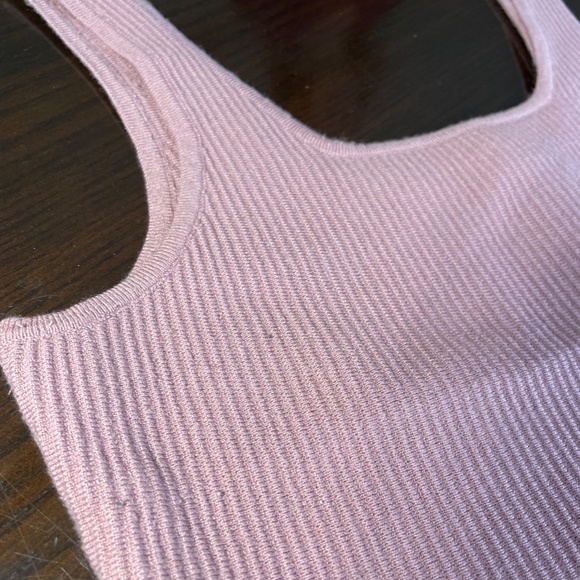 Dusty Rose Ribbed Tank - Picture 2 of 3